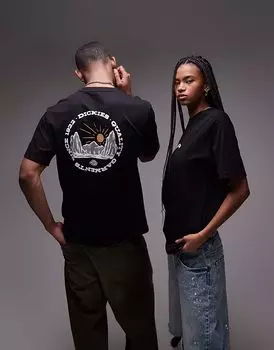Футболка Dickies Outdoor с графическим принтом на спине, черная