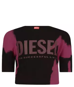 Футболка Diesel Cropped Fit, черный