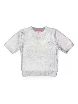 Футболка Diesel Kids, серебряный
