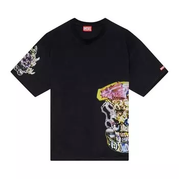 Футболка Diesel T-Boxt-Q14 T-Shirt Deep/Black, черный