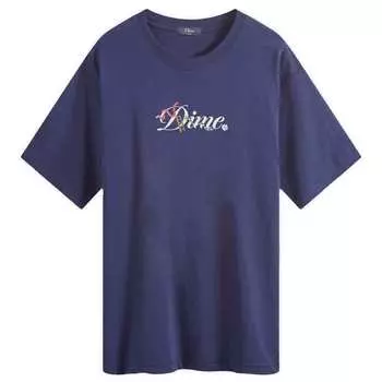 Футболка Dime Cursive Snake T-Shirt, темно-синий