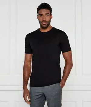 Футболка димерсти Slim fit Hugo, черный