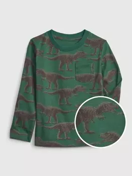Футболка dino из органического материала Gap, зеленый
