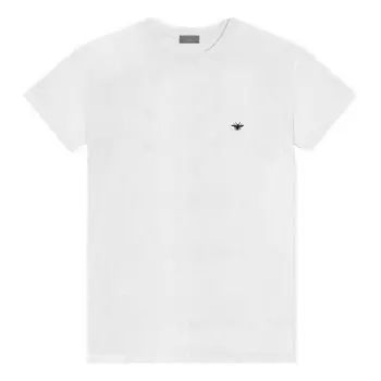Футболка DIOR Black Bee Embroidered Short Sleeve Unisex White, белый