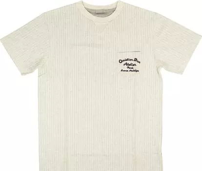 Футболка Dior Oversized Atelier T-Shirt 'Cream', кремовый