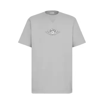 Футболка Dior x Air Jordan Wings T-Shirt Grey, серый