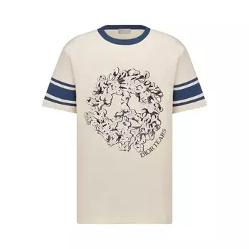Футболка Dior x Denim Tears Белая