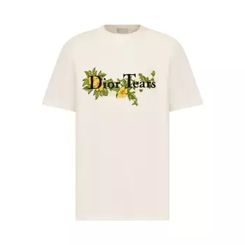 Футболка Dior x Denim Tears Белая