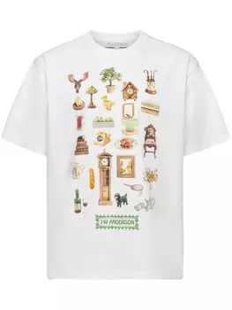Футболка Diorama с принтом JW Anderson, белый