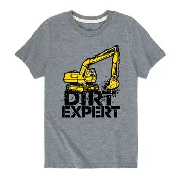 Футболка Dirt Expert Construction Digger для мальчиков 8–20 лет Licensed Character, серый