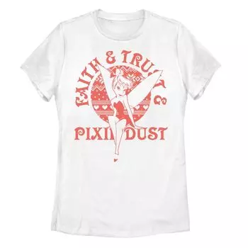 Футболка Диснея «Питер Пэн Джуниорс» Тинкер Белл «Faith & Trust & Pixie Dust» Licensed Character
