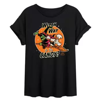 Футболка Disney 100 Juniors Witch Way To The Candy Licensed Character