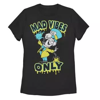 Футболка Disney «Алиса в стране чудес» для юниоров Mad Hatter Mad Vibes Only Licensed Character