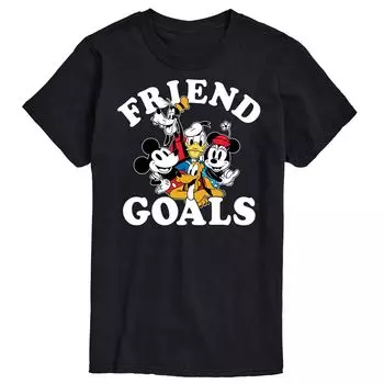 Футболка Disney Big & Tall Friend Goals License, черный