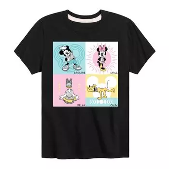 Футболка Disney Breathe Chill Relax Calm для мальчиков 8–20 лет Licensed Character, черный