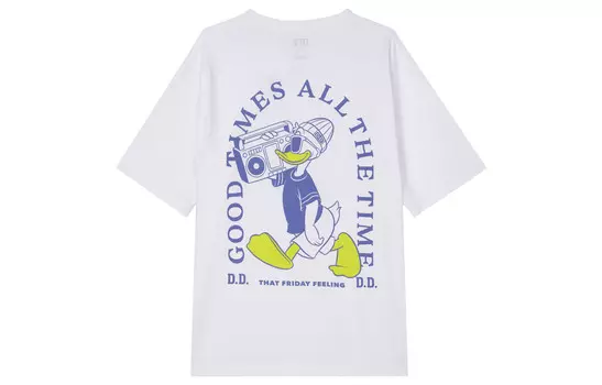 Футболка Disney Co-brand унисекс белая Uniqlo, белый