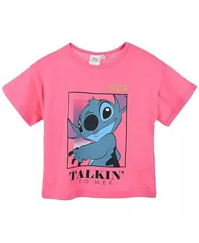 Футболка Disney Disney Lilo & Stitch mit Glitzerdetails, розовый