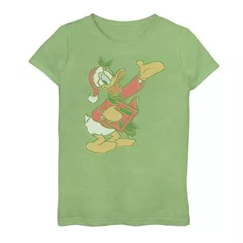 Футболка Disney Donald Duck Caroling для девочек 7–16 лет с портретом Licensed Character