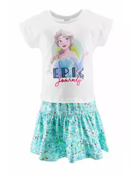 Футболка Disney Frozen 2tlg Outfit Frozen, цвет wei/blau
