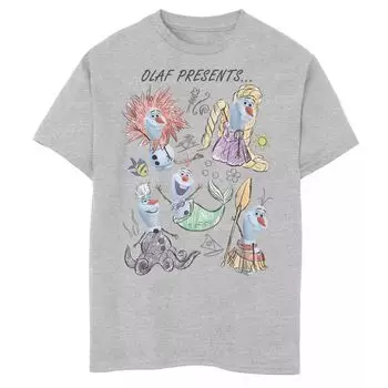 Футболка Disney Frozen Olaf для мальчиков 8–20 лет с графическим рисунком «Холодное сердце» Disney