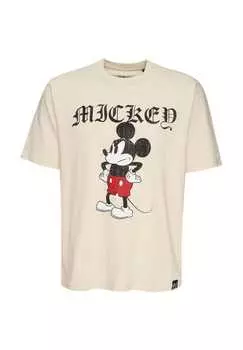 Футболка Disney Grumpy Mickey в классическом дизайне Re:Covered, экрю