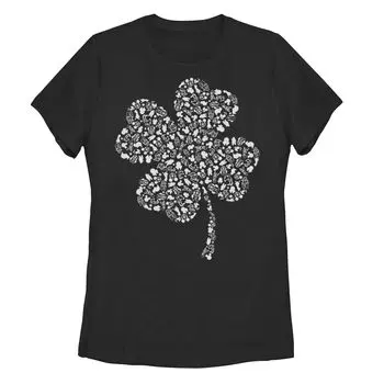 Футболка Disney Icon Collage Shamrock ко Дню Святого Патрика Licensed Character