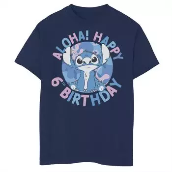 Футболка Disney Lilo & Stitch Aloha с 6-летием для мальчиков 8–20 лет Licensed Character