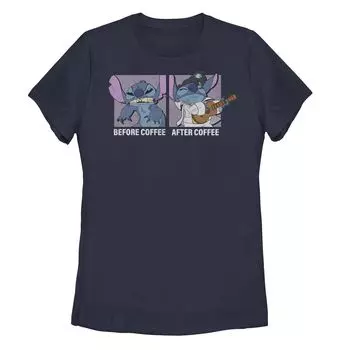 Футболка Disney Lilo & Stitch для юниоров «Before Coffee After Coffee» Licensed Character