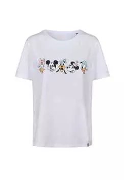 Футболка Disney Line Friends с модными мотивами Disney Re:Covered, белый