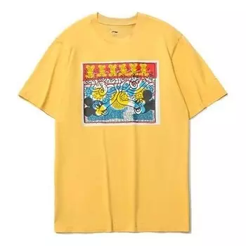 Футболка disney mickey x keith haring Li-Ning, желтый