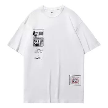 Футболка disney mickey x keith haring Li-Ning, белый