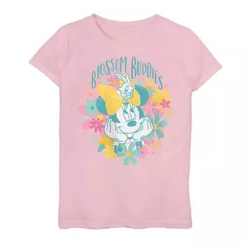 Футболка Disney Minnie Mouse Blossom Buddies для девочек 7–16 лет с цветочным портретом и графикой Disney