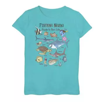 Футболка Disney/Pixar's Finding Nemo Fish Guide для девочек 7–16 лет Licensed Character