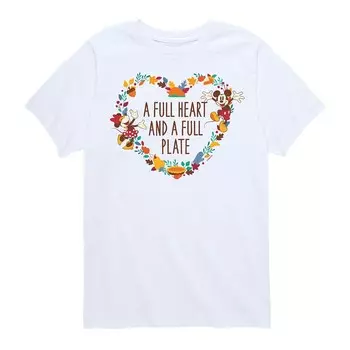 Футболка Disney's A Full Heart и Full Plate Licensed Character, белый