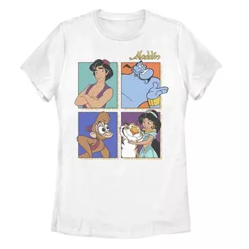 Футболка Disney's Aladdin Juniors' Group Shot Box Up Licensed Character