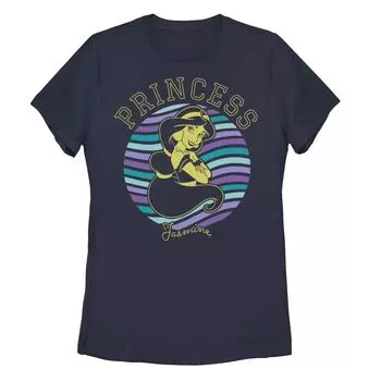 Футболка Disney's Aladdin Princess Jasmine с волнами и кругами Licensed Character