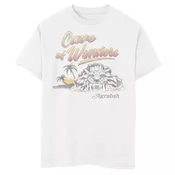 Футболка Disney's Aladdin с изображением пейзажа и пейзажем для мальчиков 8–20 лет Disney, белый