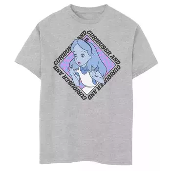 Футболка Disney's Alice In Wonderland для мальчиков 8–20 лет с рисунком Curiouser And Curiouser Box Up Disney