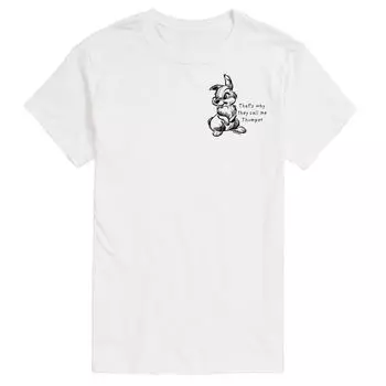 Футболка Disney's Bambi Big & Tall Call Me Thumper с рисунком License