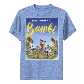 Футболка Disney's Bambi для мальчиков 8–20 лет с плакатом и графическим изображением «Подсолнух» Disney