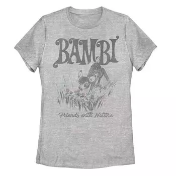 Футболка Disney's Bambi Juniors' Friends с рисунком природы Licensed Character