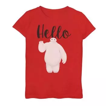 Футболка Disney's Big Hero 6 Baymax Wave Hello для девочек 7–16 лет Licensed Character