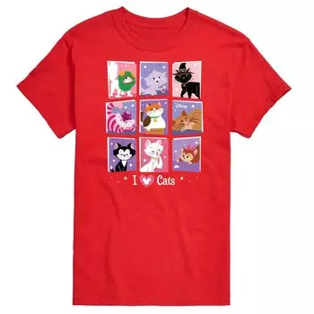 Футболка Disney's Cats & Dogs с изображением больших и самых высоких кошек в ассортименте Licensed Character, красный