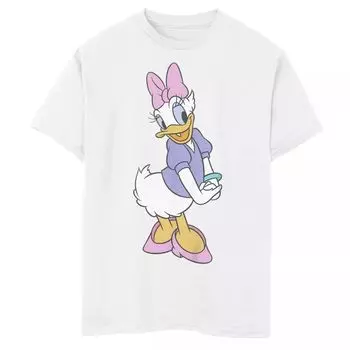 Футболка Disney's Daisy Duck с традиционным рисунком для мальчиков 8–20 лет Disney, белый