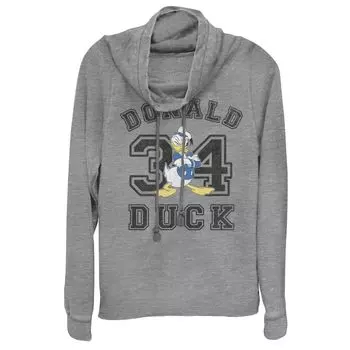 Футболка Disney's Donald Duck Juniors с текстом № 34 и рисунком на воротнике-хомуте Licensed Character