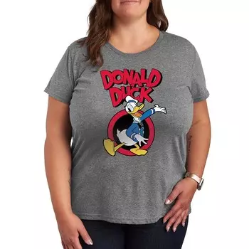 Футболка Disney's Donald Duck Plus с рисунком, цвет Heather Gray
