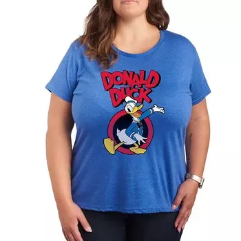 Футболка Disney's Donald Duck Plus с рисунком, цвет Heather Royal Blue