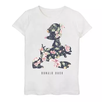 Футболка Disney's Donald Duck с силуэтом и рисунком для девочек 7–16 лет Disney
