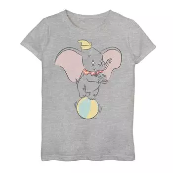 Футболка Disney's Dumbo Girls 7–16 Ball Balance с милой позой и рисунком Licensed Character