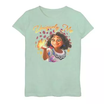 Футболка Disney's Encanto для девочек 7–16 лет с изображением Изабелы и уникальным портретом Disney, светло-зеленый